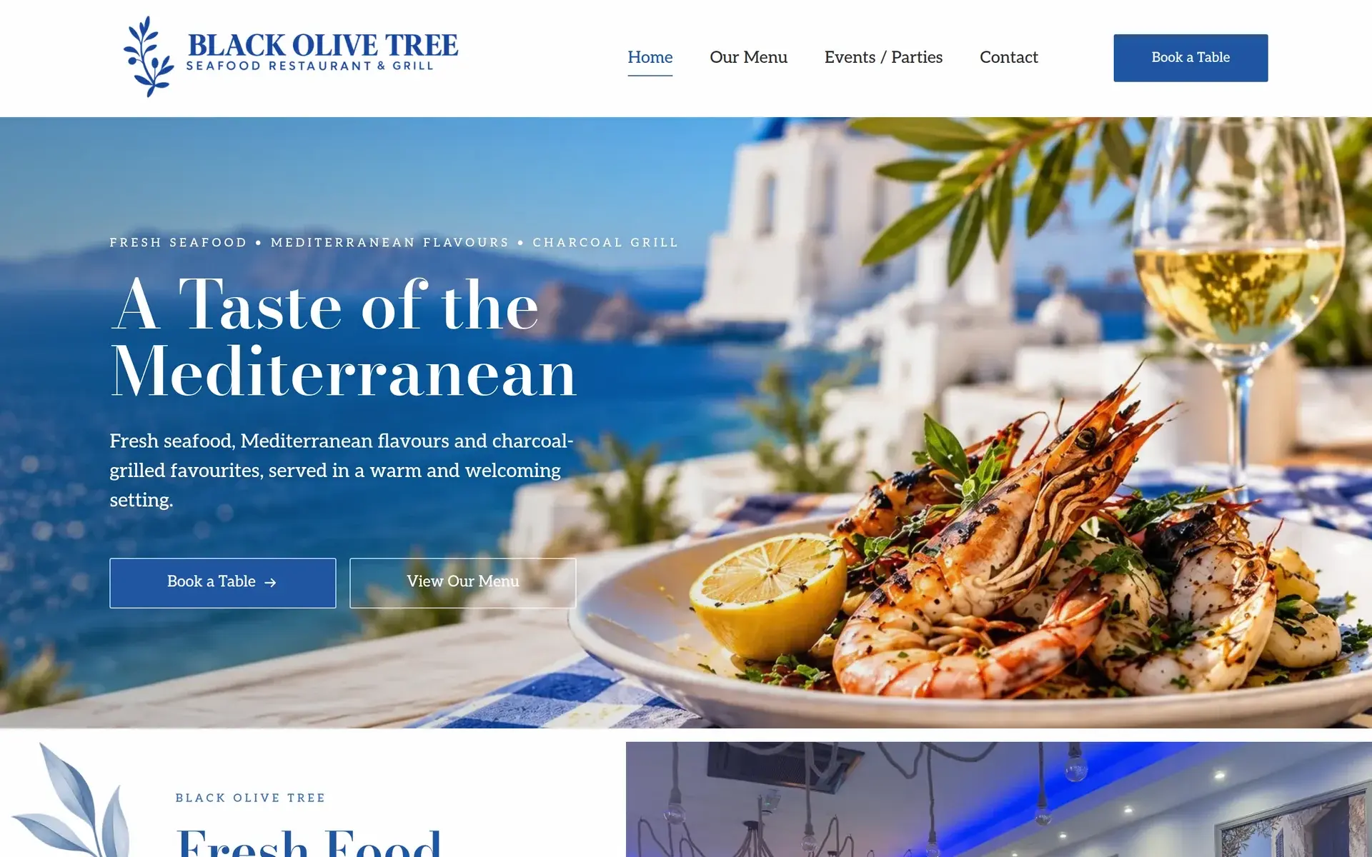 The new Black Olive Tree home page